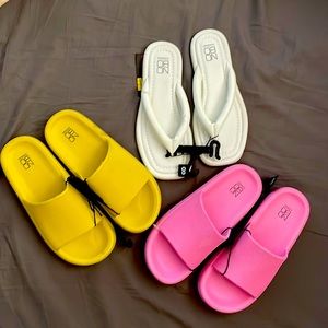 Size 8 Sandal Bundle (2 slides & 1 flip flop)